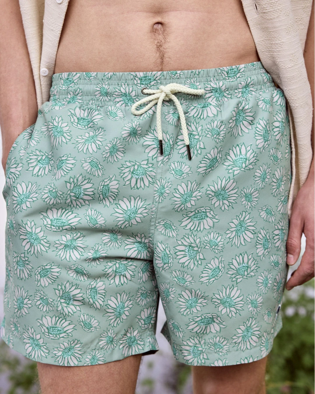 Short de bain vert clair et multicolore - MIMIZAN