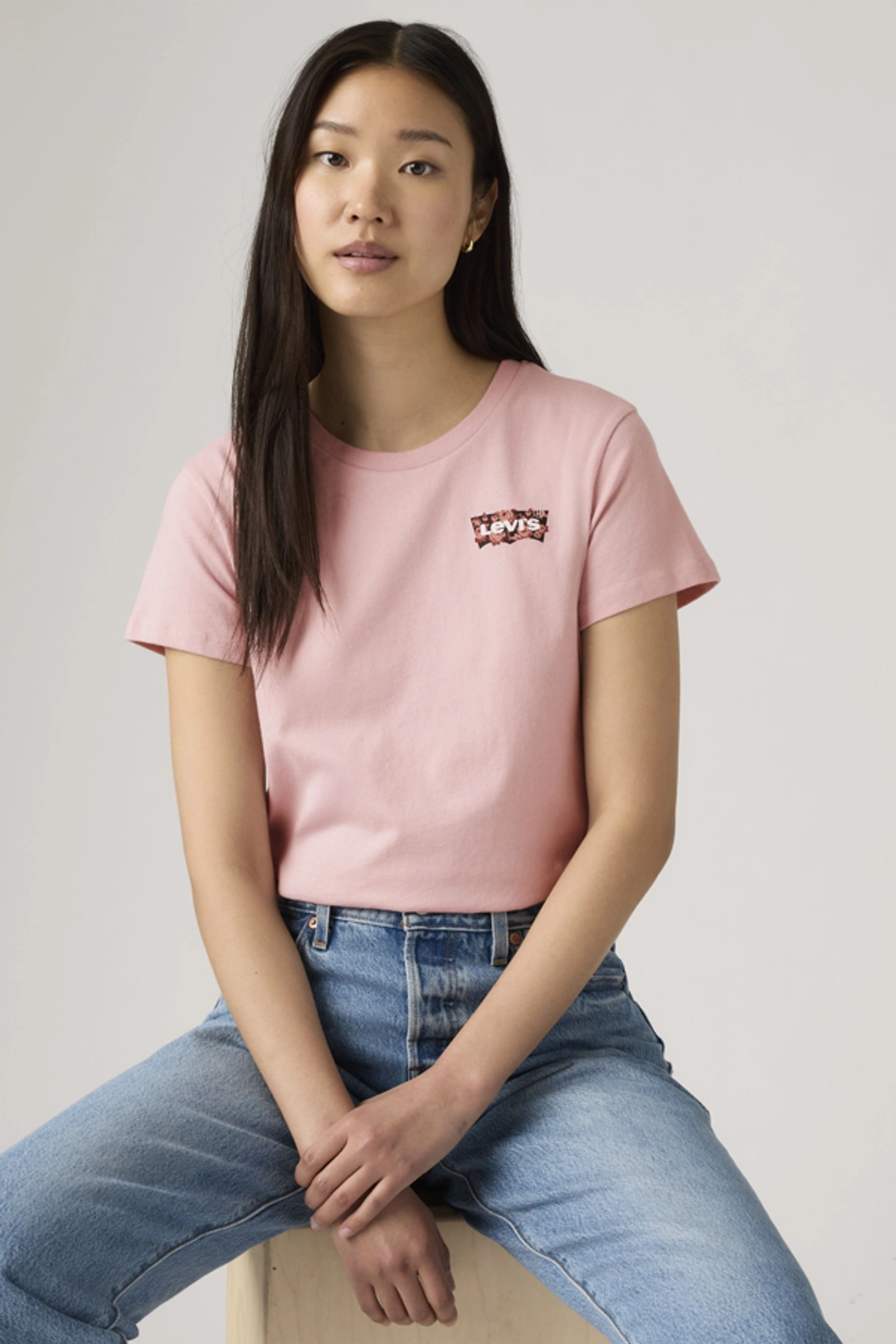 Levi's T Shirt Perfect - Femme - Rose / Crystal Pink - 2XS