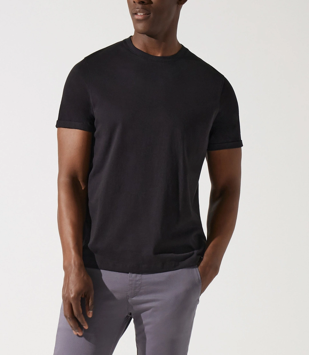 IZAC - T-shirt en coton noir