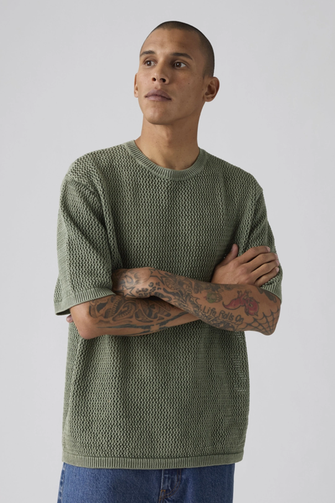 Levi's T Shirt Sweat Stinson Lightweight - Homme - Beige / Pumice Stone - XL