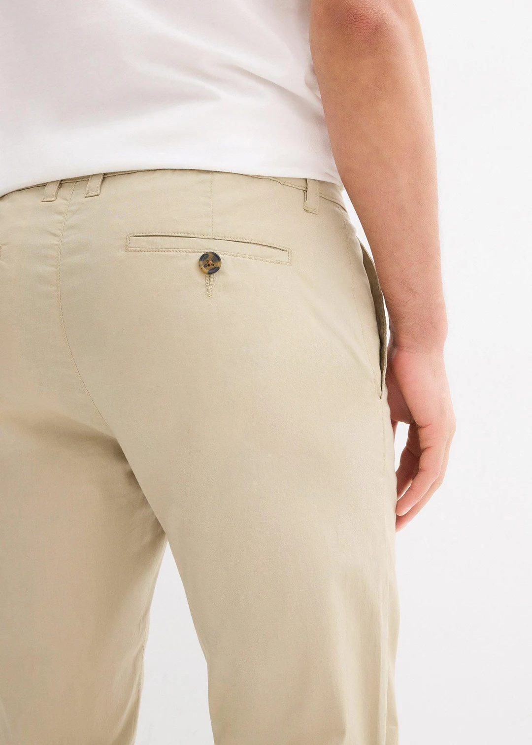 Pantalon chino extensible regular, coupe droite - 3