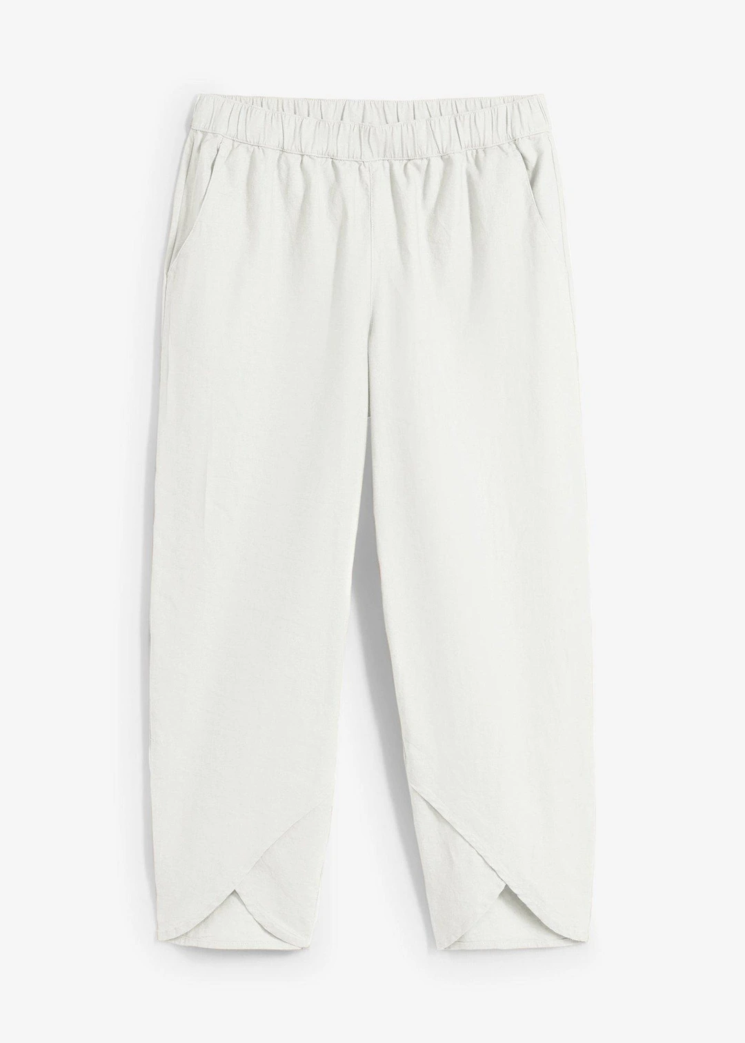Pantalon 3/4 aérien en lin mélangé