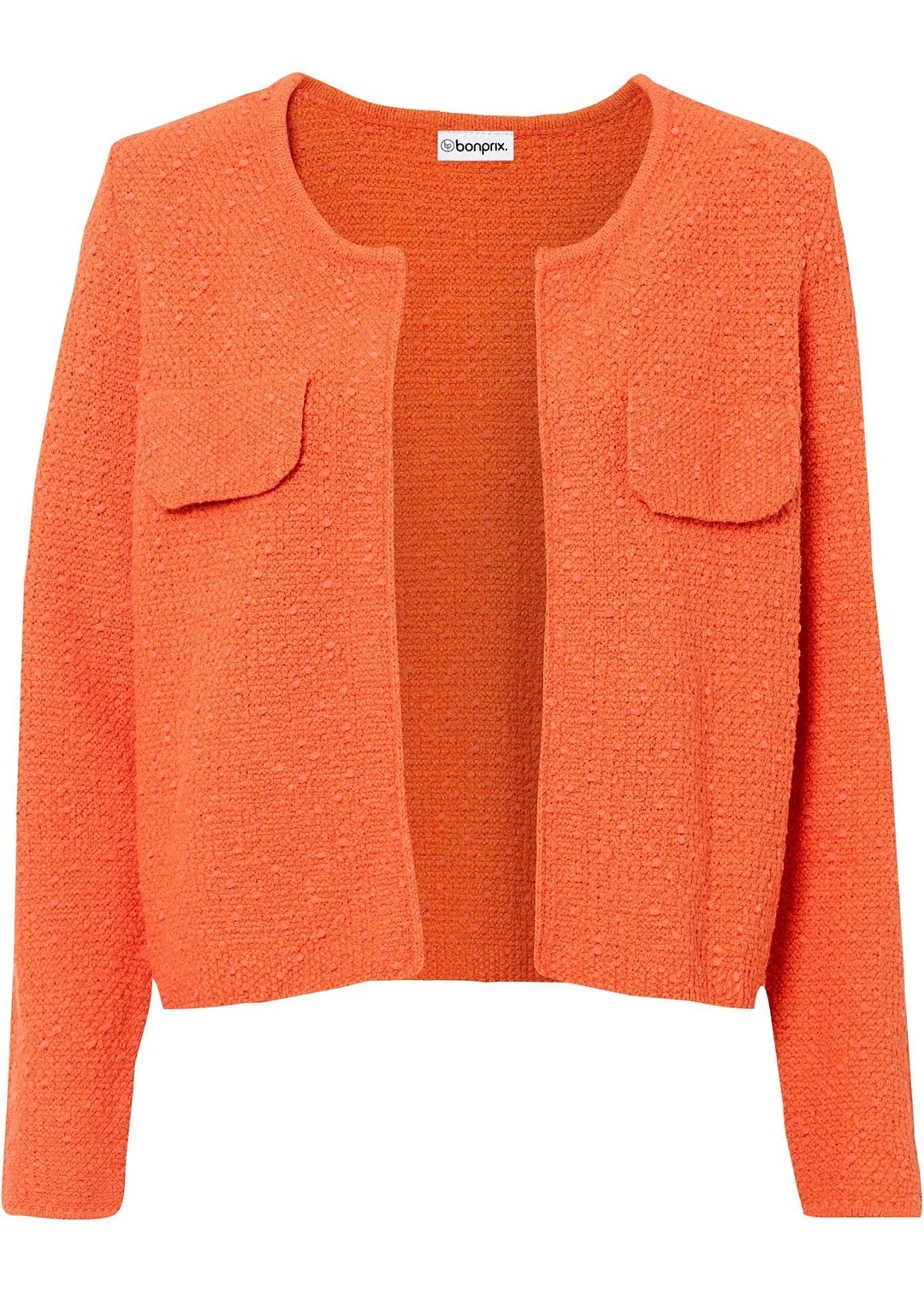 Gilet en maille bouclette