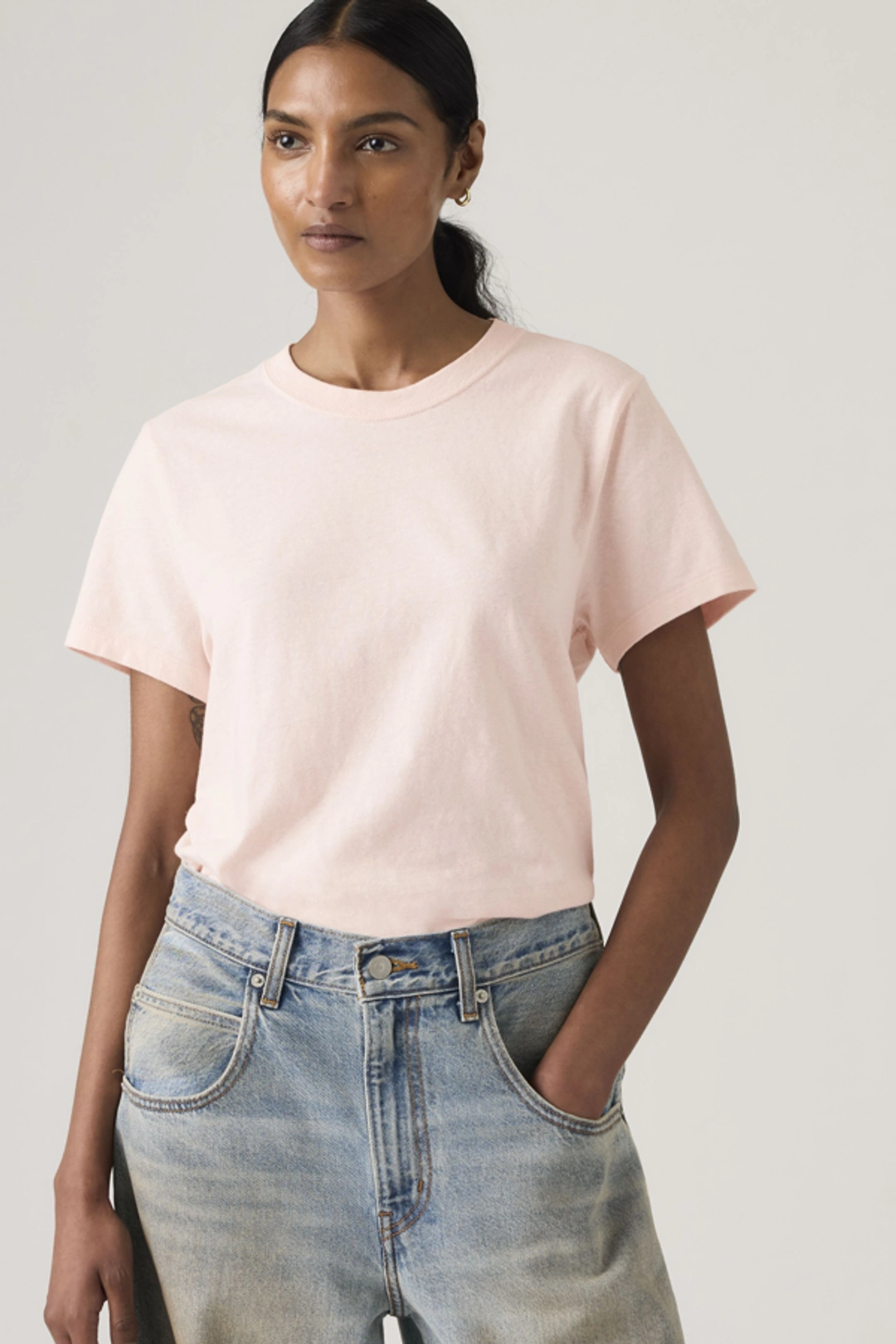Levi's T Shirt Flammé Favorite - Femme - Blanc / Bright White - XS - 2