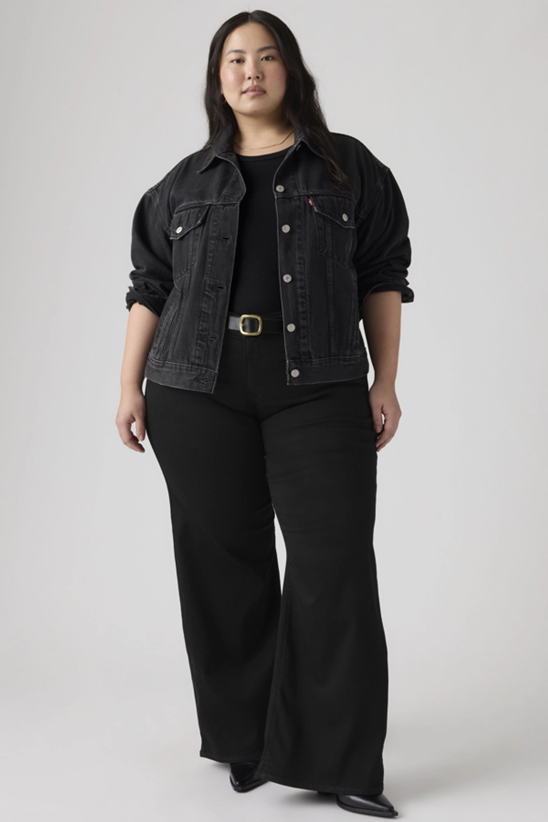 Levi's Jean 318 Galbant Wide Leg (grandes Tailles) - Femme - Noir / Soft Black - 22S