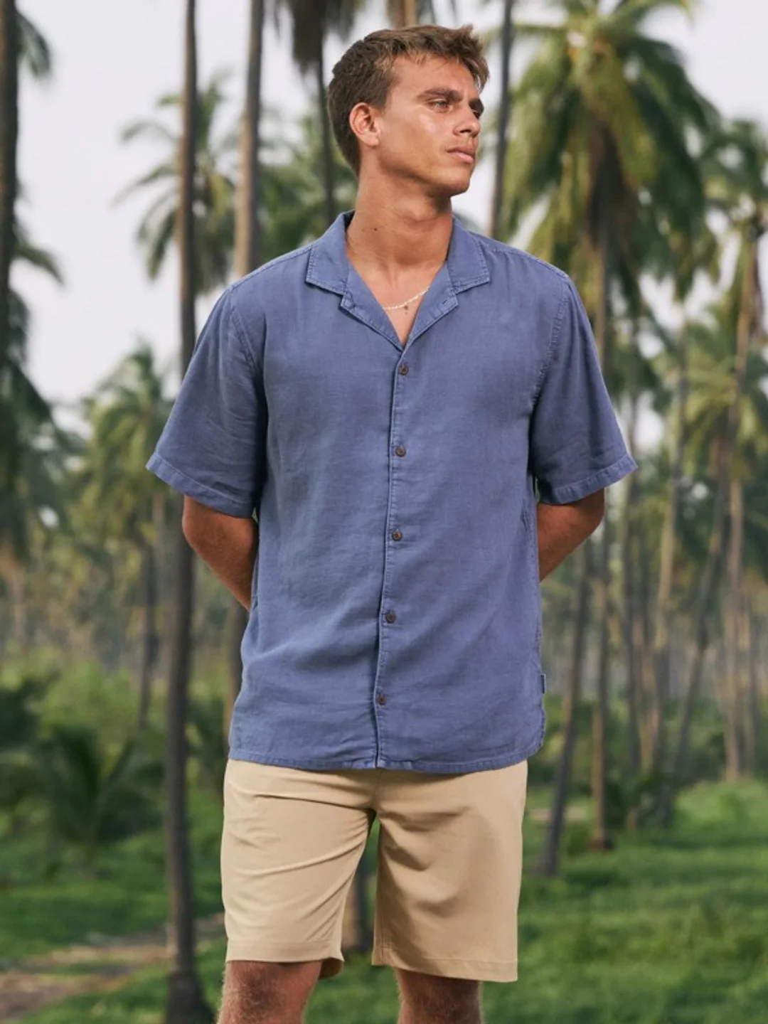 Sunrise - Chemise à manches courtes pour Homme Marron