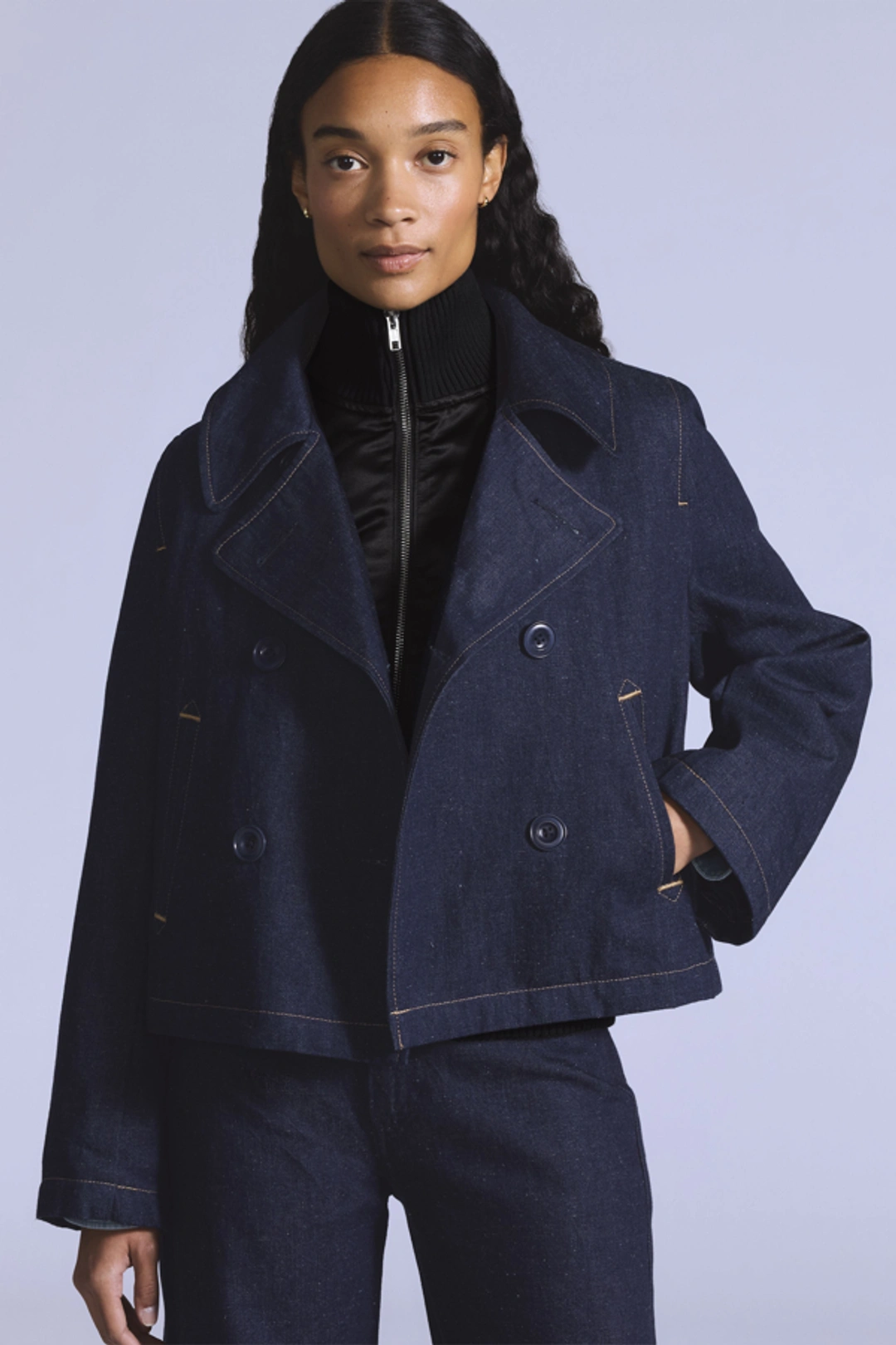 Levi's Caban Mariner - Femme - Bleu / Rinse - XS