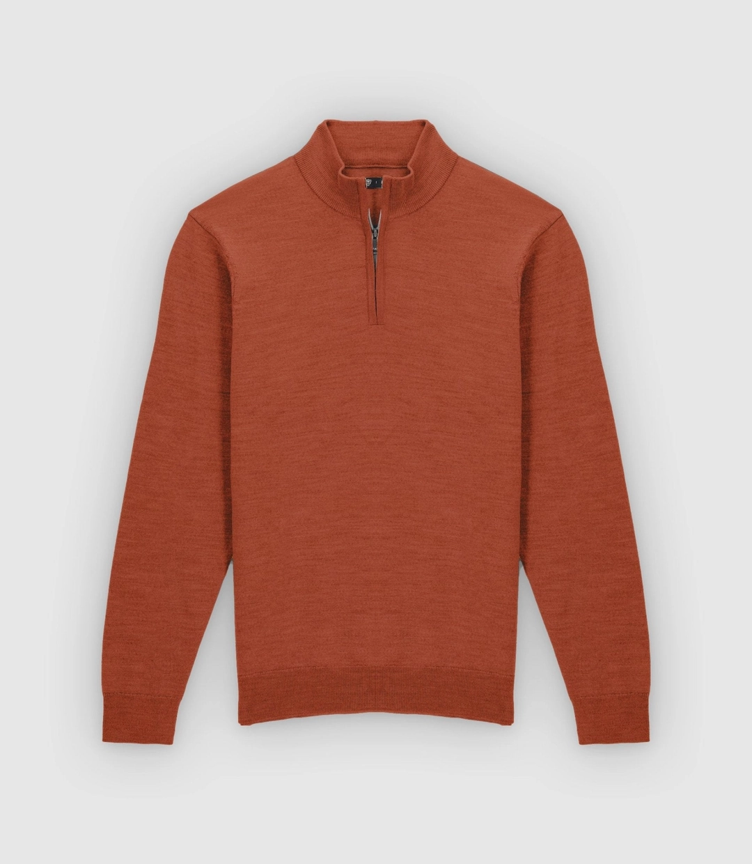 IZAC - Pull col montant marron