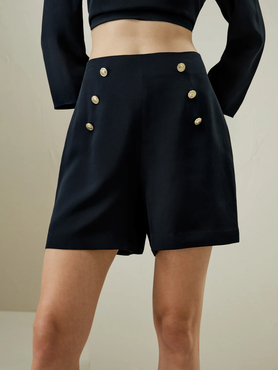 LILYSILK Short Soie Bleu Taille Haute Sans Gaine 100% Soie Naturelle Pièces Incontournables Pour De Multiples Occasions 38