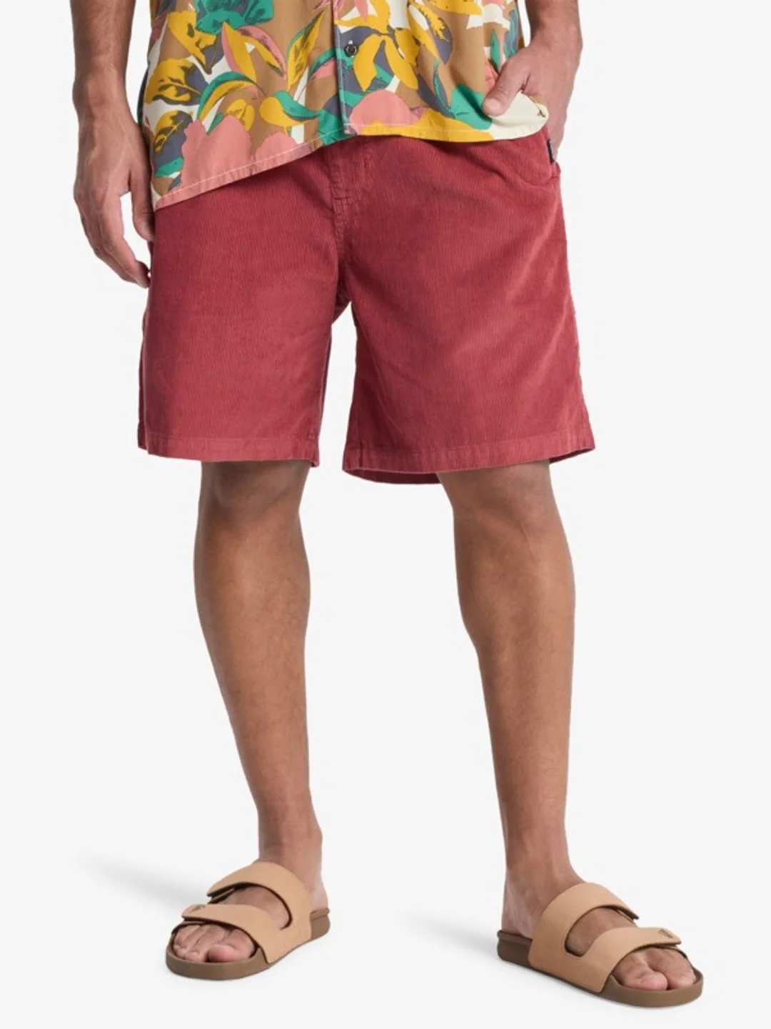 Taxer 18" - Walkshort en velours côtelé pour Homme Gris