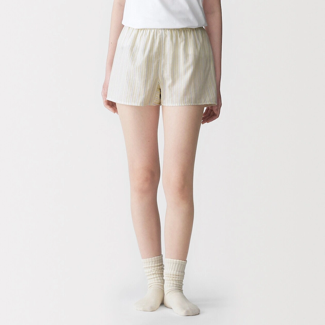 Culotte sans couture latérale en gaze double pour femme