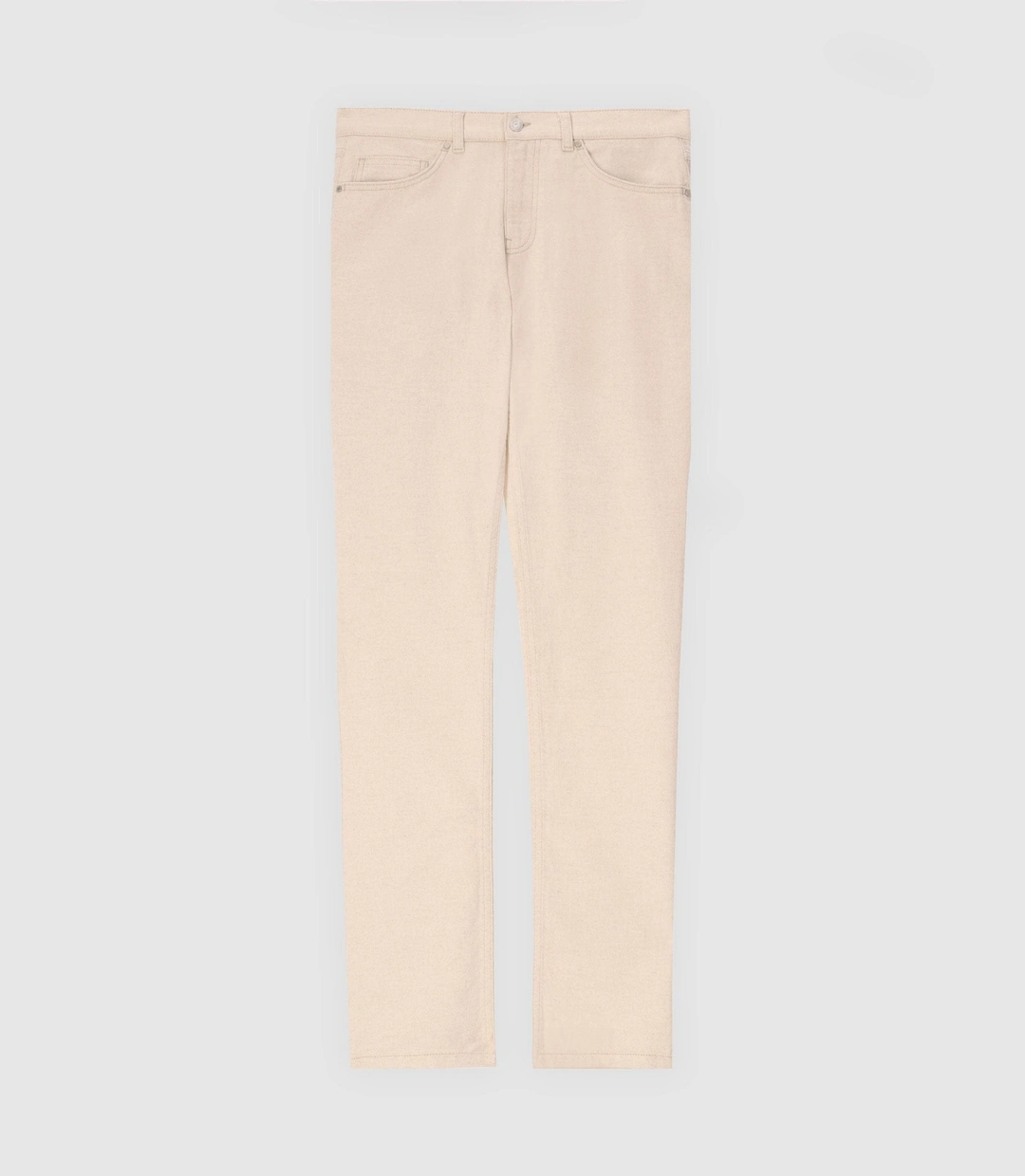 IZAC - Pantalon en mélange lin beige