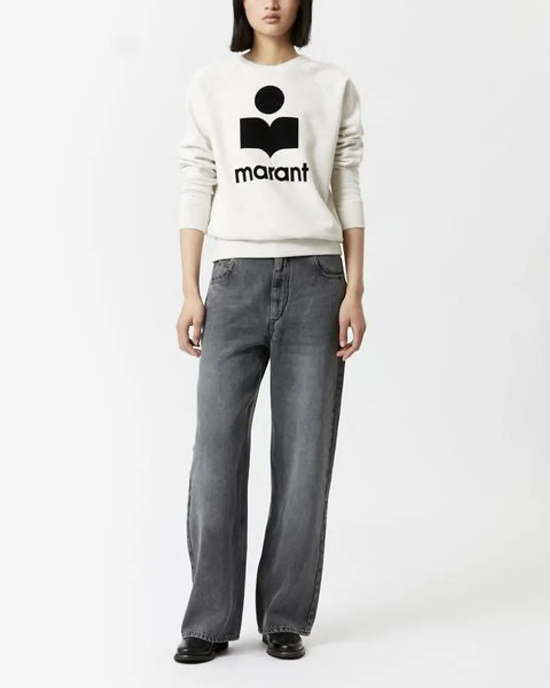 Sweatshirt Logo Milly - Femme - Écru - Taille 34 - Marant Étoile - 4