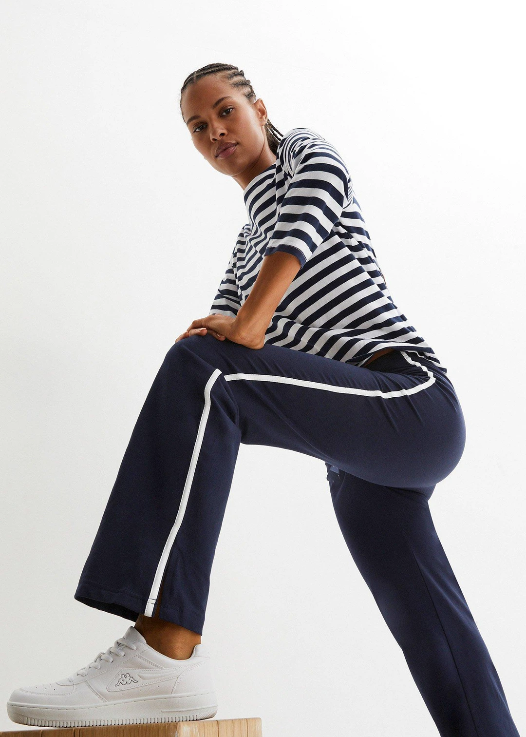 Pantalon droit en jersey coton - 3