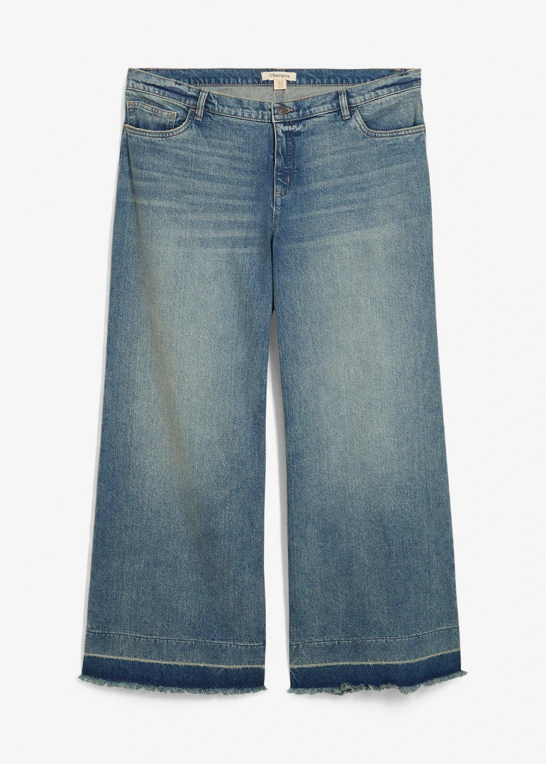 Jean large taille mi-haute