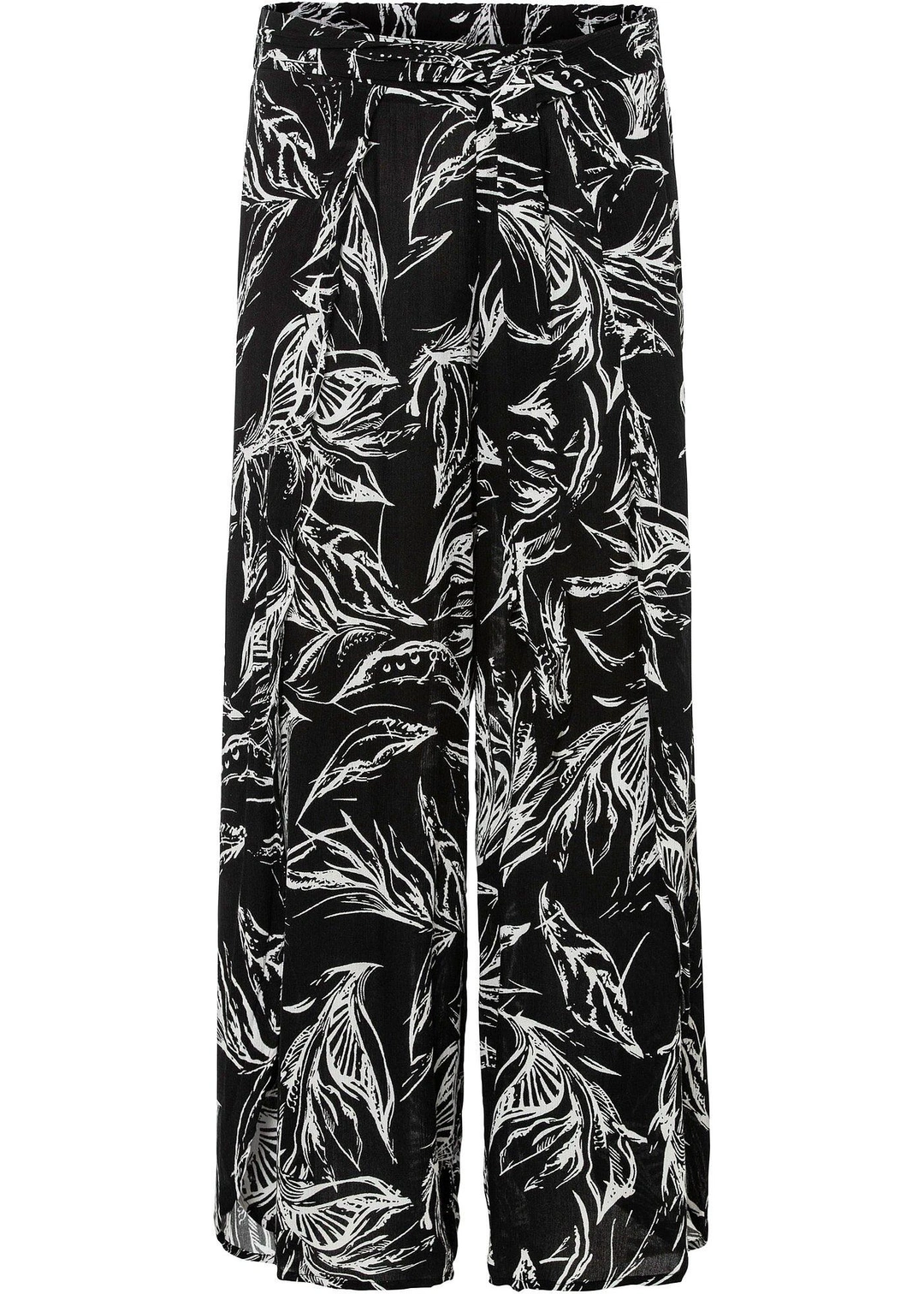 Pantalon en viscose texturée