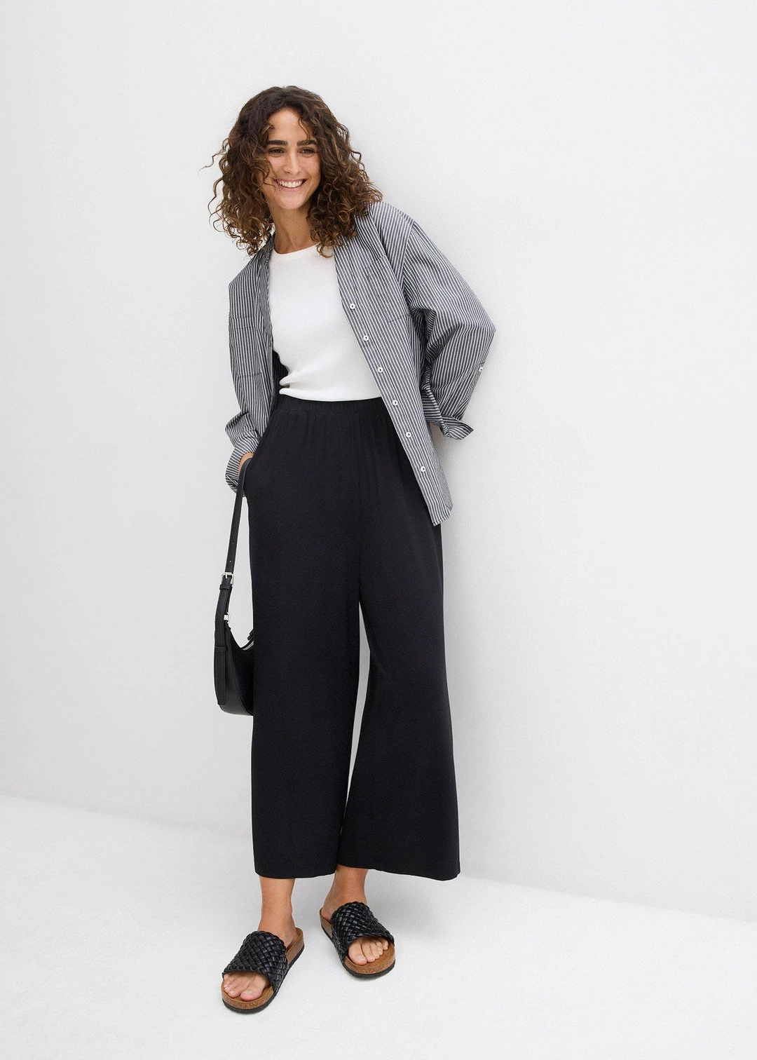 Jupe-culotte en viscose fluide - 2