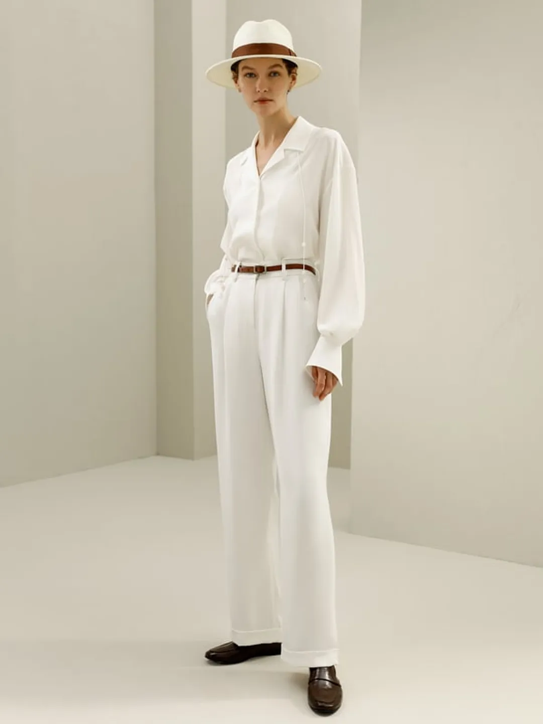 LILYSILK Blouse Soie Femme Blanc Nœuds Fins Amovibles, Style Élégant Crêpe De Chine En Soie Sans Produits Chimiques Nocifs M
