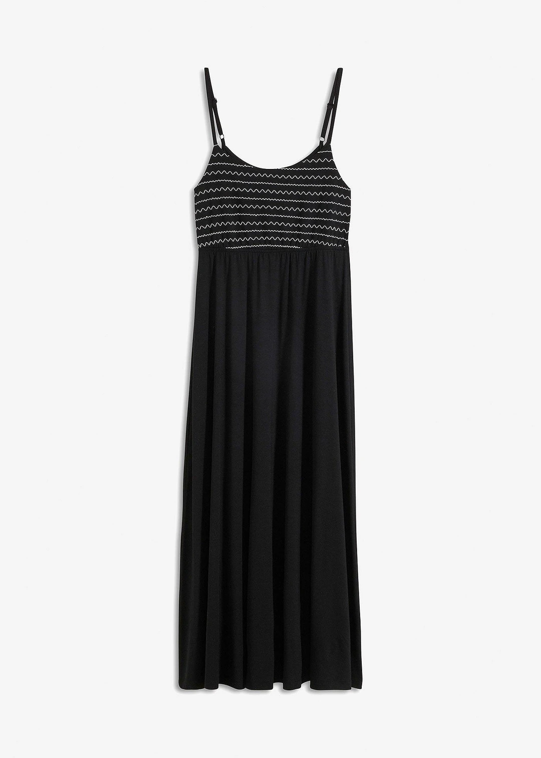 Robe midi rehaussée de broderies