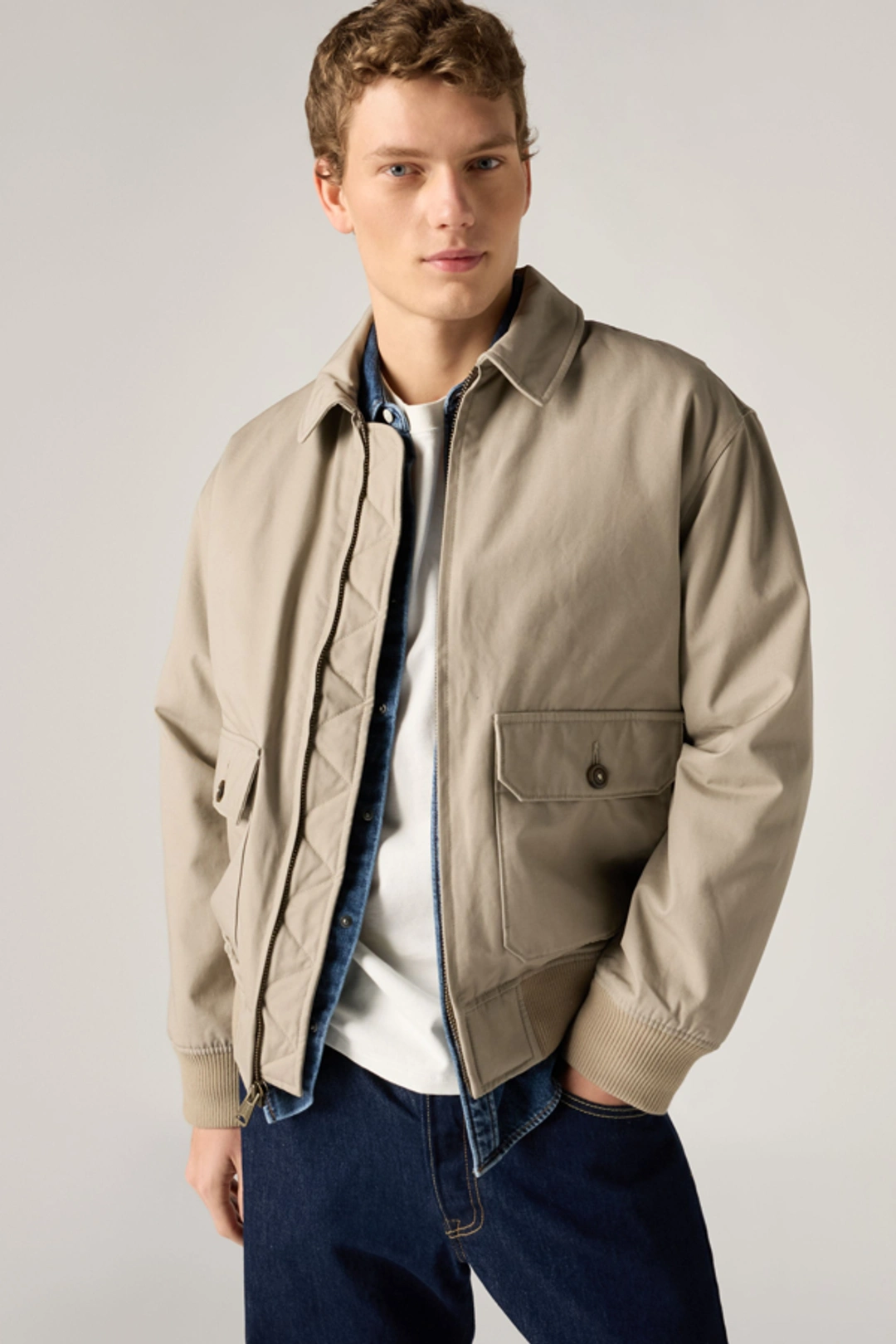 Levi's Veste Cortland - Homme - Bleu / Sky Captain - 2XL