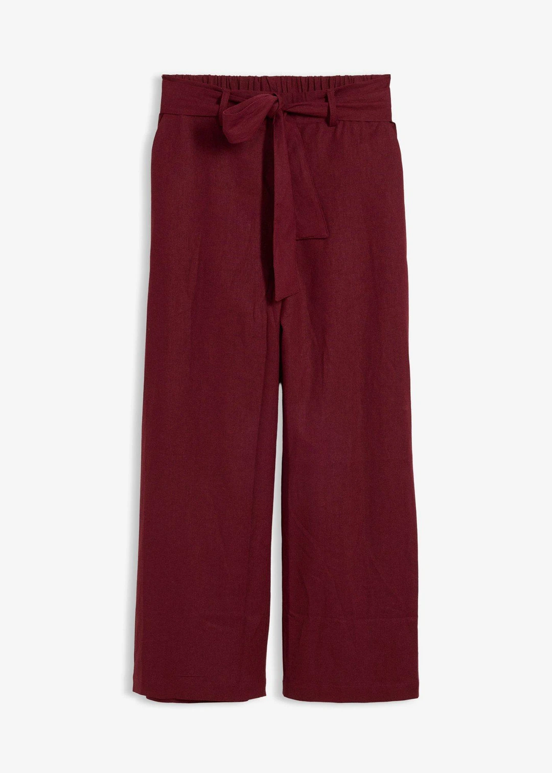 Pantalon large en lin mélangé