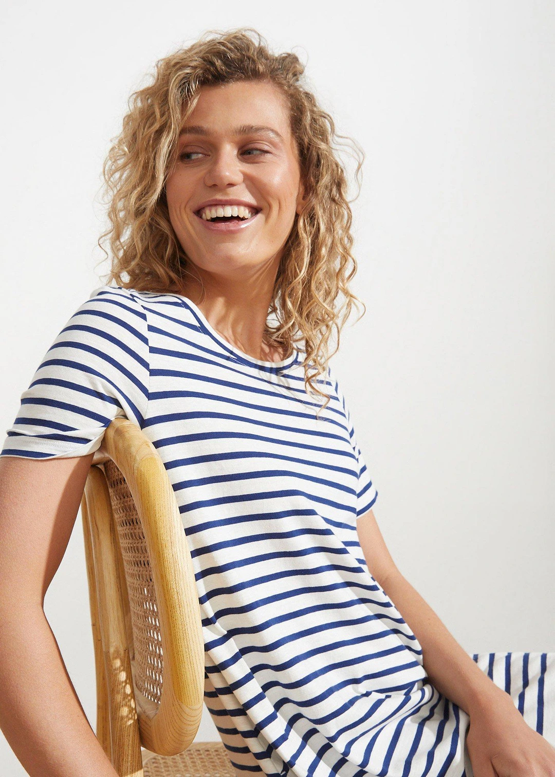 Robe fluide en coton flammé - 3