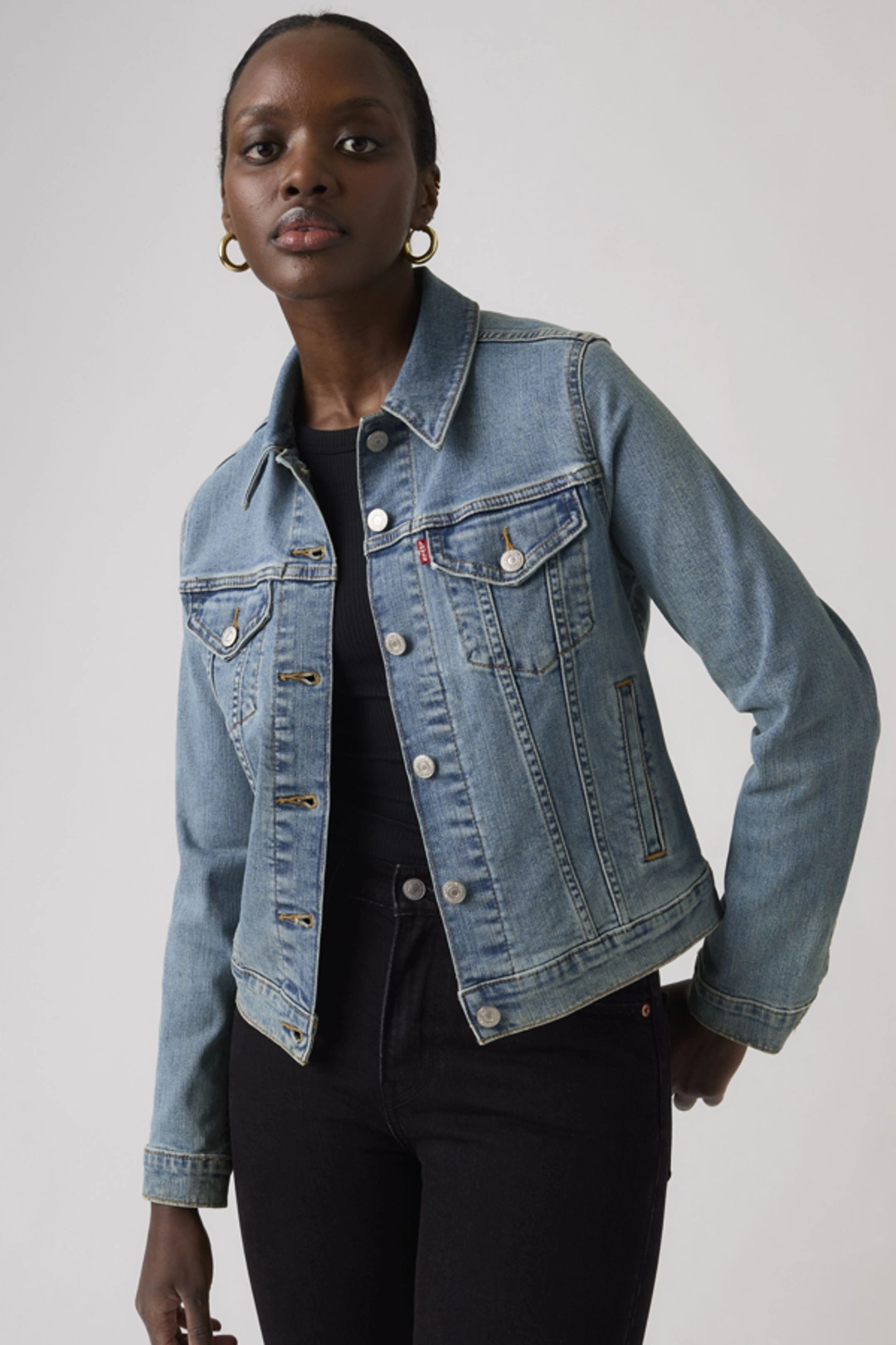 Levi's Veste Trucker Original - Femme - Blanc / Blank Impact - L