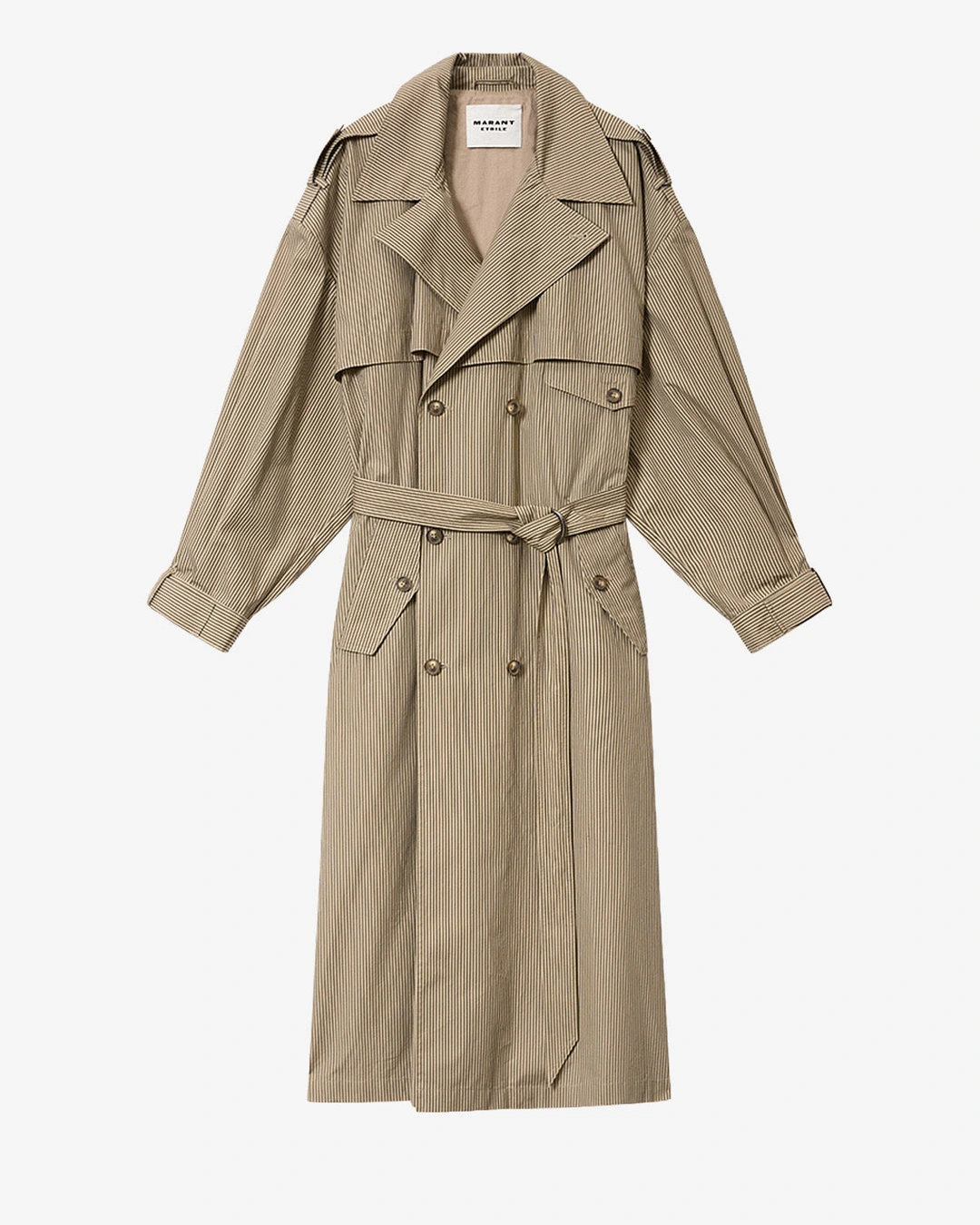 Manteau Chilma - Femme - Beige-kaki - Taille 40 - Marant Étoile