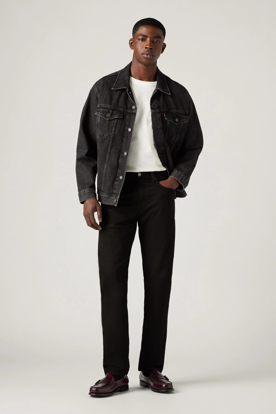 Levi's Jean Fuselé 502 - Homme - Bleu / Rock Cod - 40X32