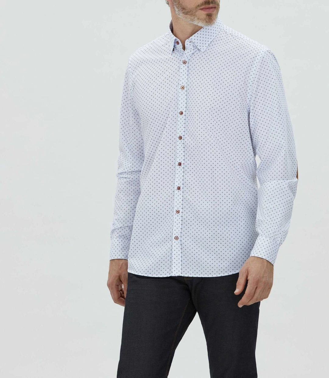 IZAC - Chemise casual en coton camel ''Madi''
