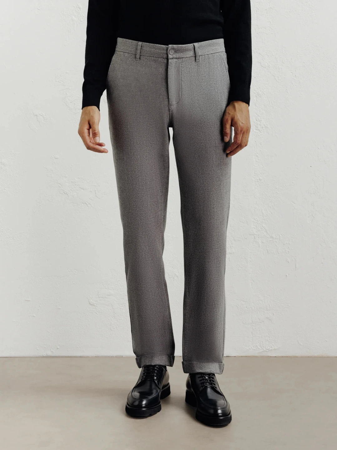 IZAC - Pantalon flanelle gris