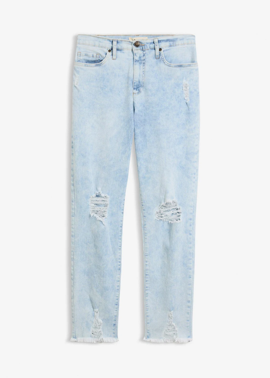 Jean Mom taille haute avec effets destroy