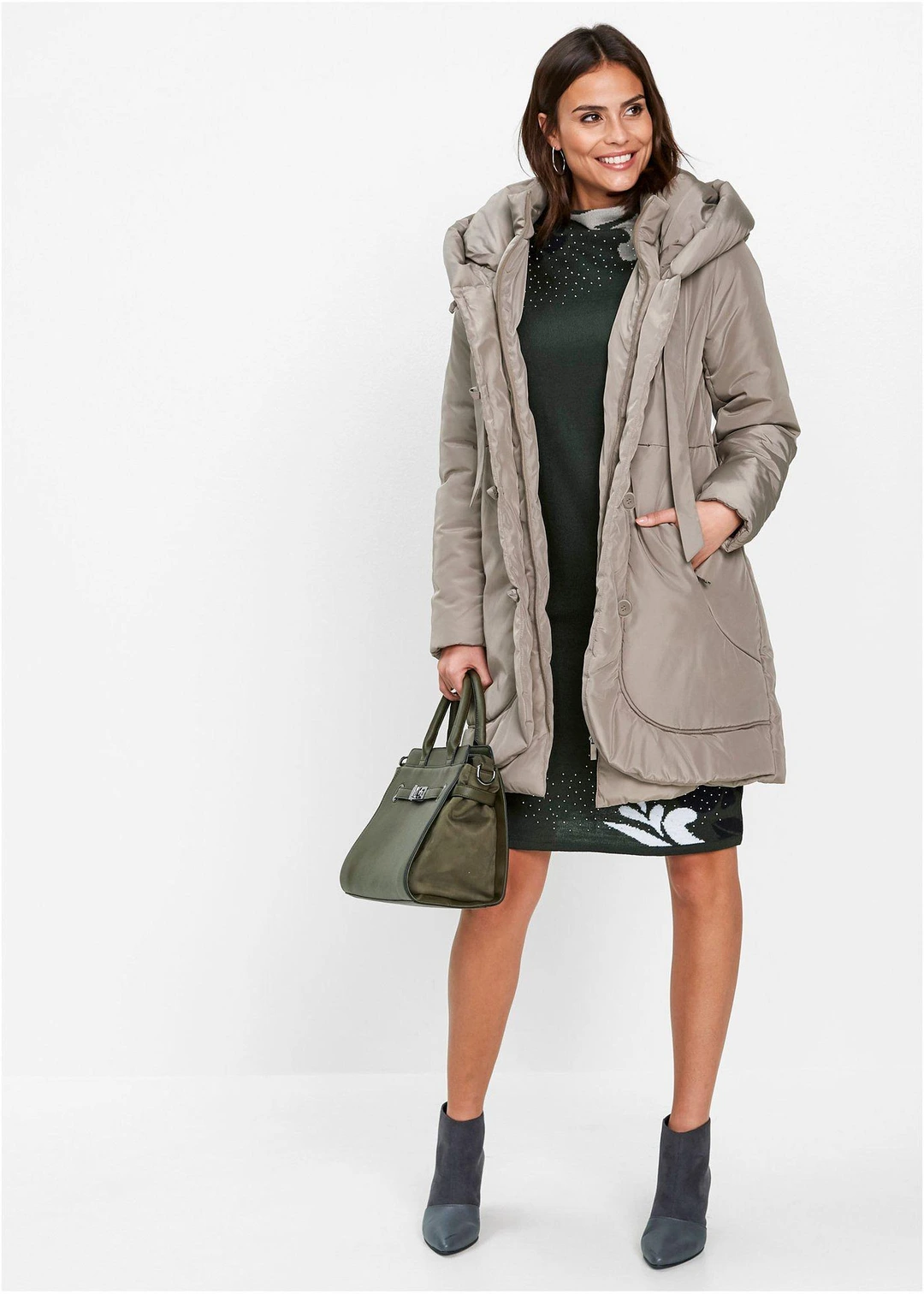 Manteau court matelassé