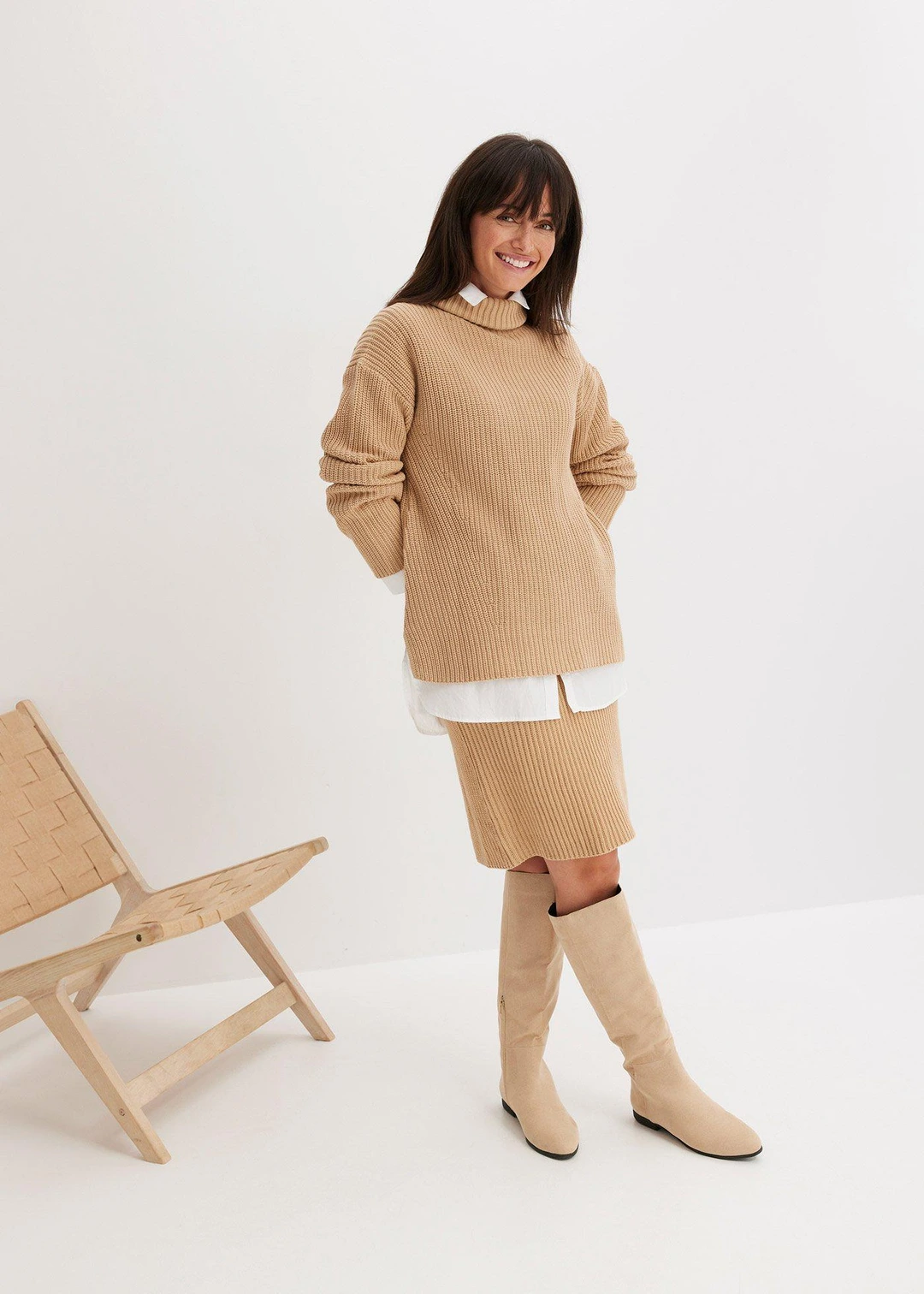 Pull col roulé 100% coton - 2