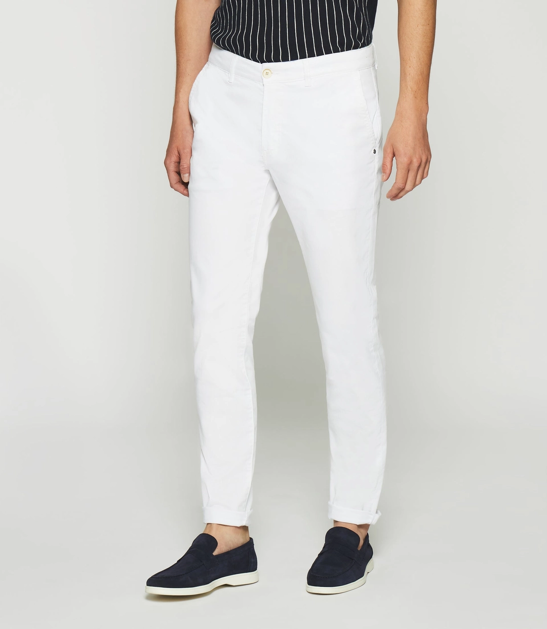 IZAC - Pantalon slack slim blanc PACHELOR