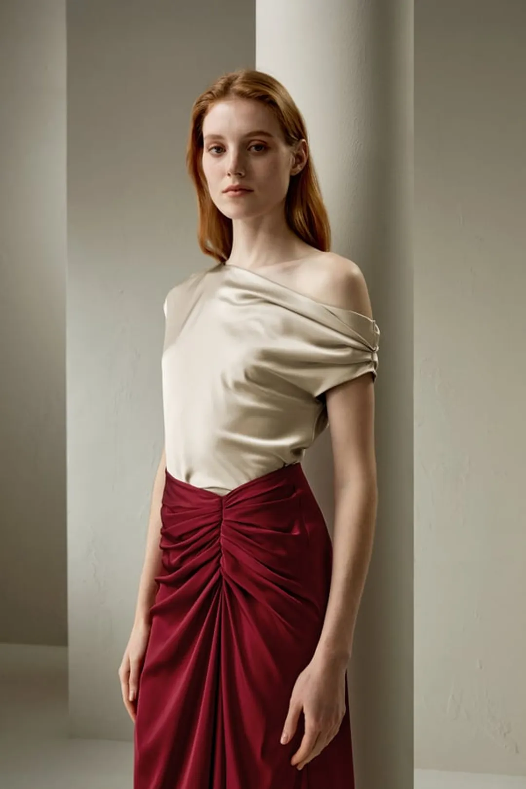 LILYSILK Top À Col Bateau En Soie Style Moderne Soie De Haute Qualité Texture Luxueuse Léger Et Résistant Aux Rides Abricot Clair 40