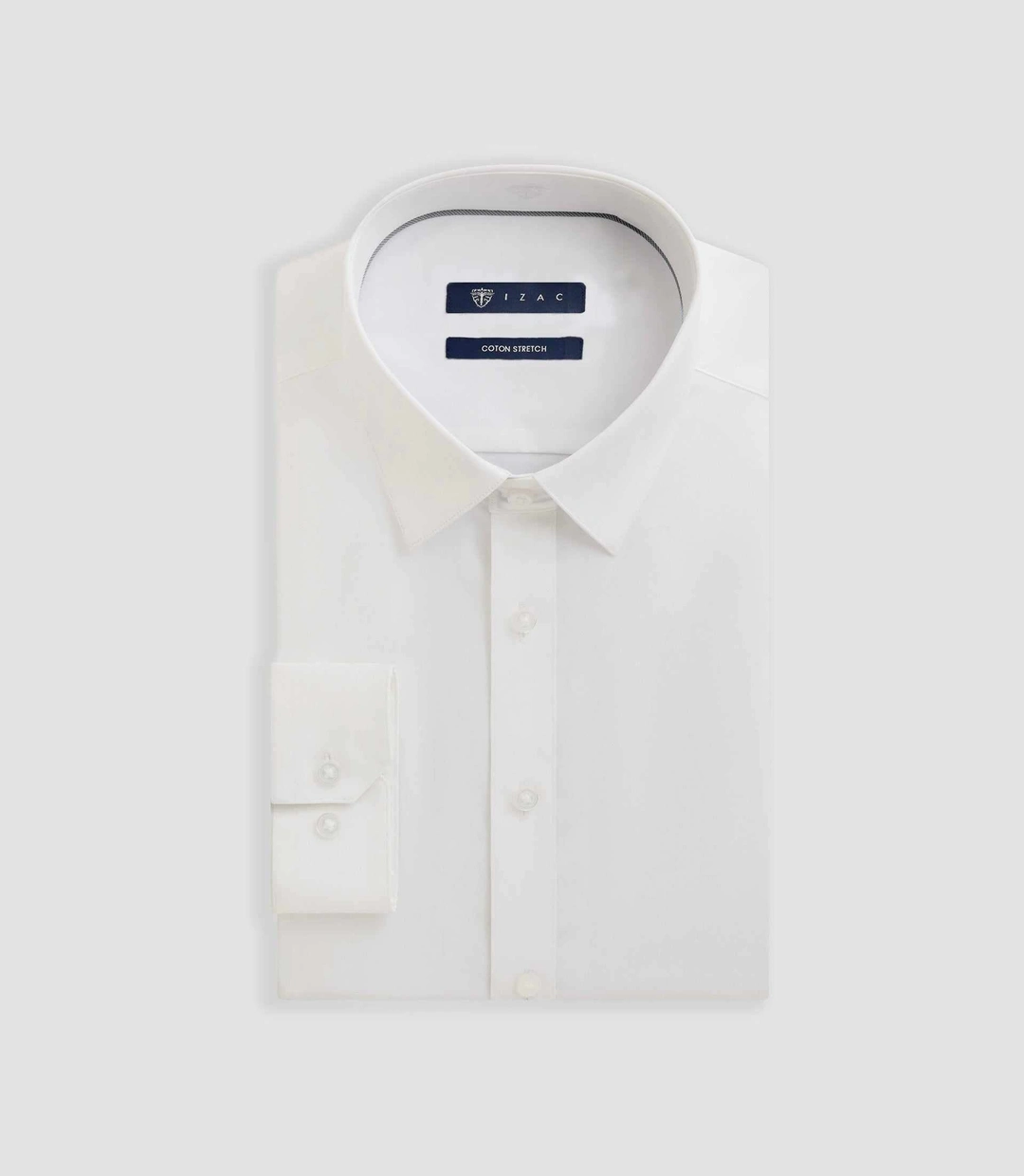 IZAC - Chemise ville slim blanc MALTE - 2