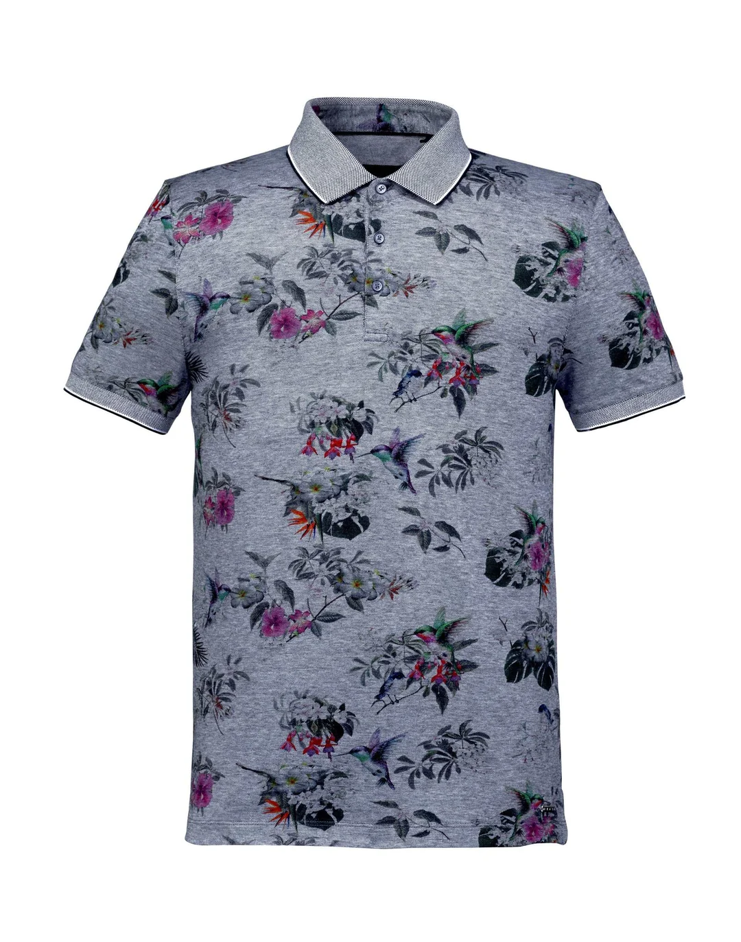 IZAC - Polo-marine-motif-exotique