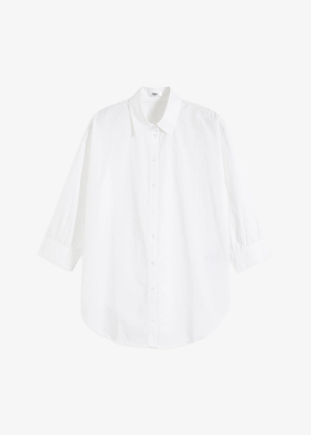 Chemisier oversize en coton, manches 3/4