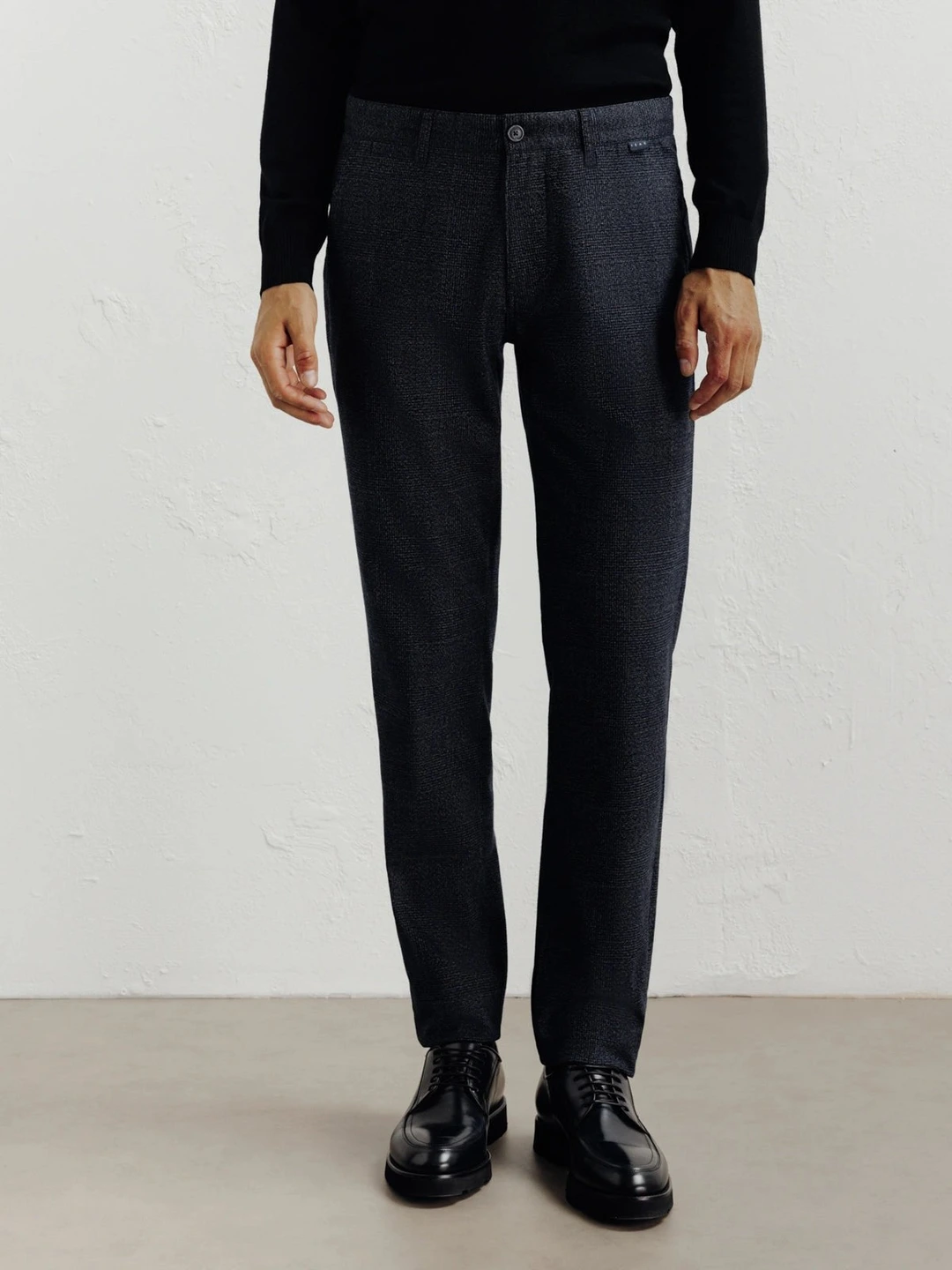 IZAC - Pantalon carreaux marine