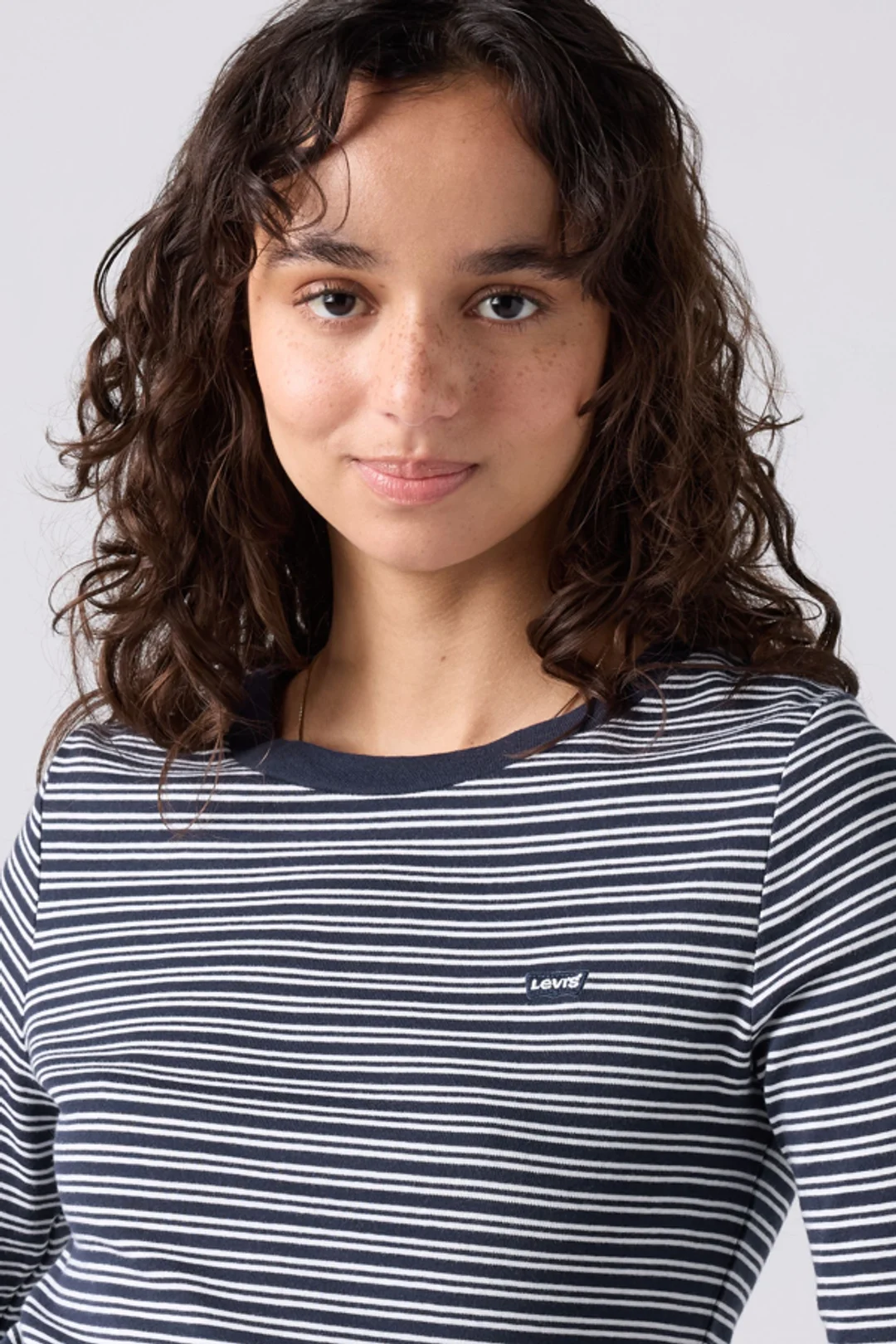 Levi's T Shirt Manche Longue Housemark Essential - Femme - Blanc / White + - 2XS - 2
