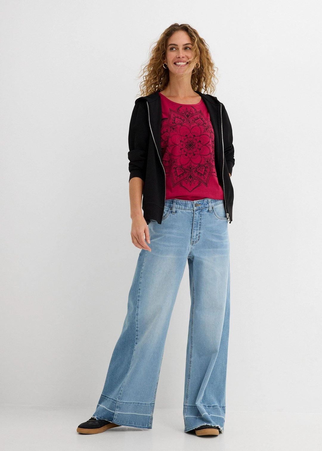 T-shirt fil flammé manches courtes - 2