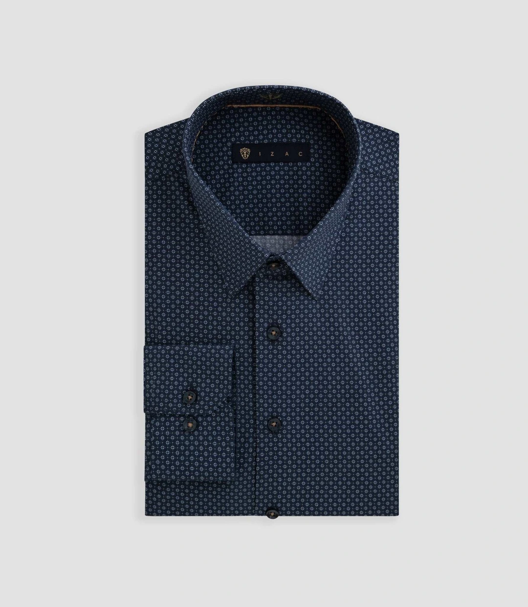 IZAC - Chemise imprimée marine ''Barthelemy''