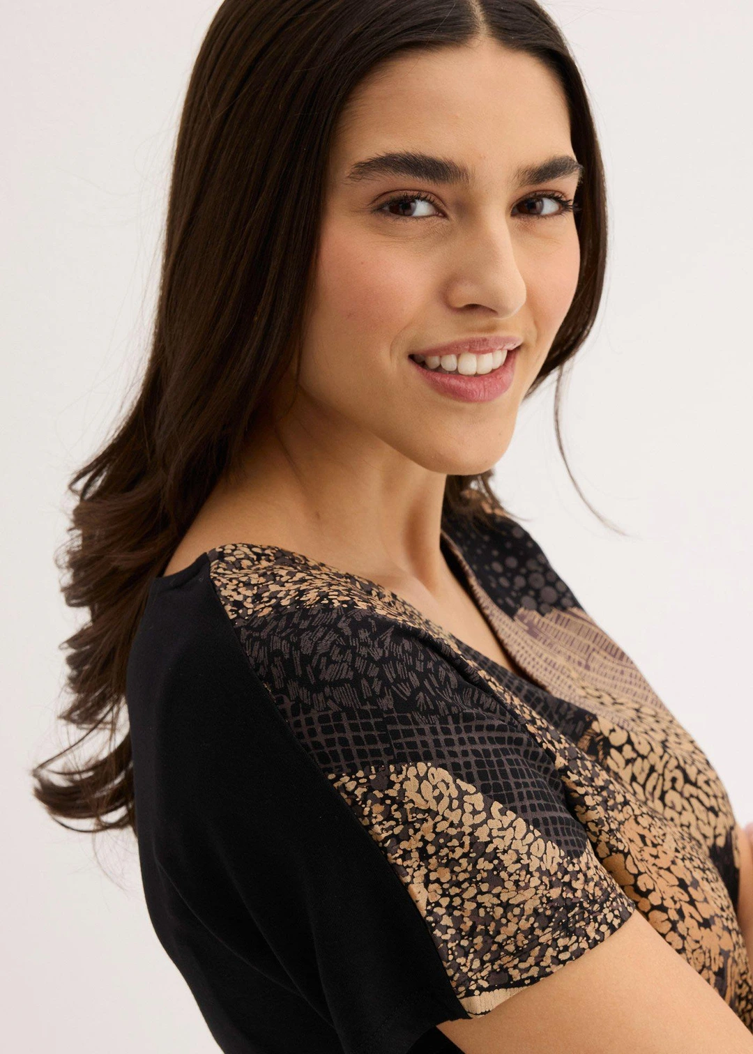 T-shirt doux en viscose extensible