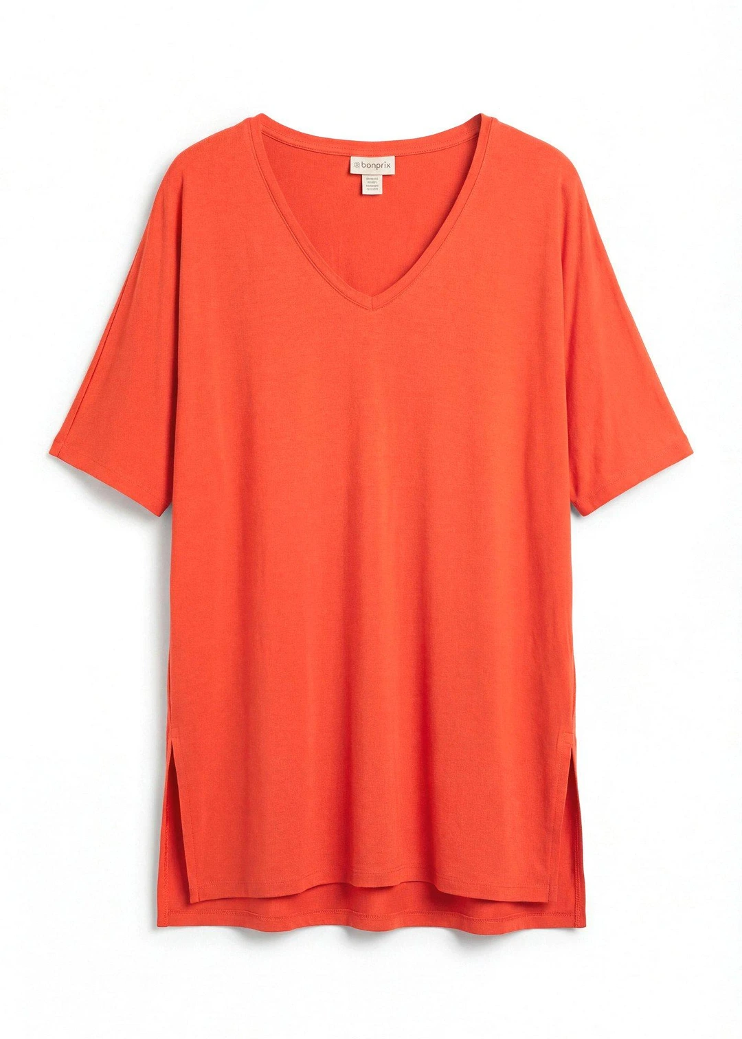 T-shirt long en viscose extensible