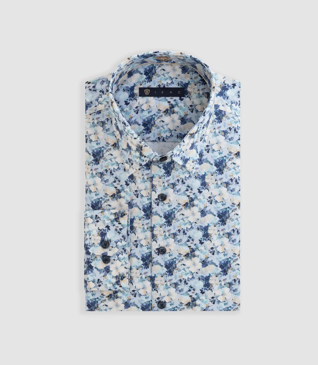 IZAC - Chemise à imprimé floral bleu ''Deby''