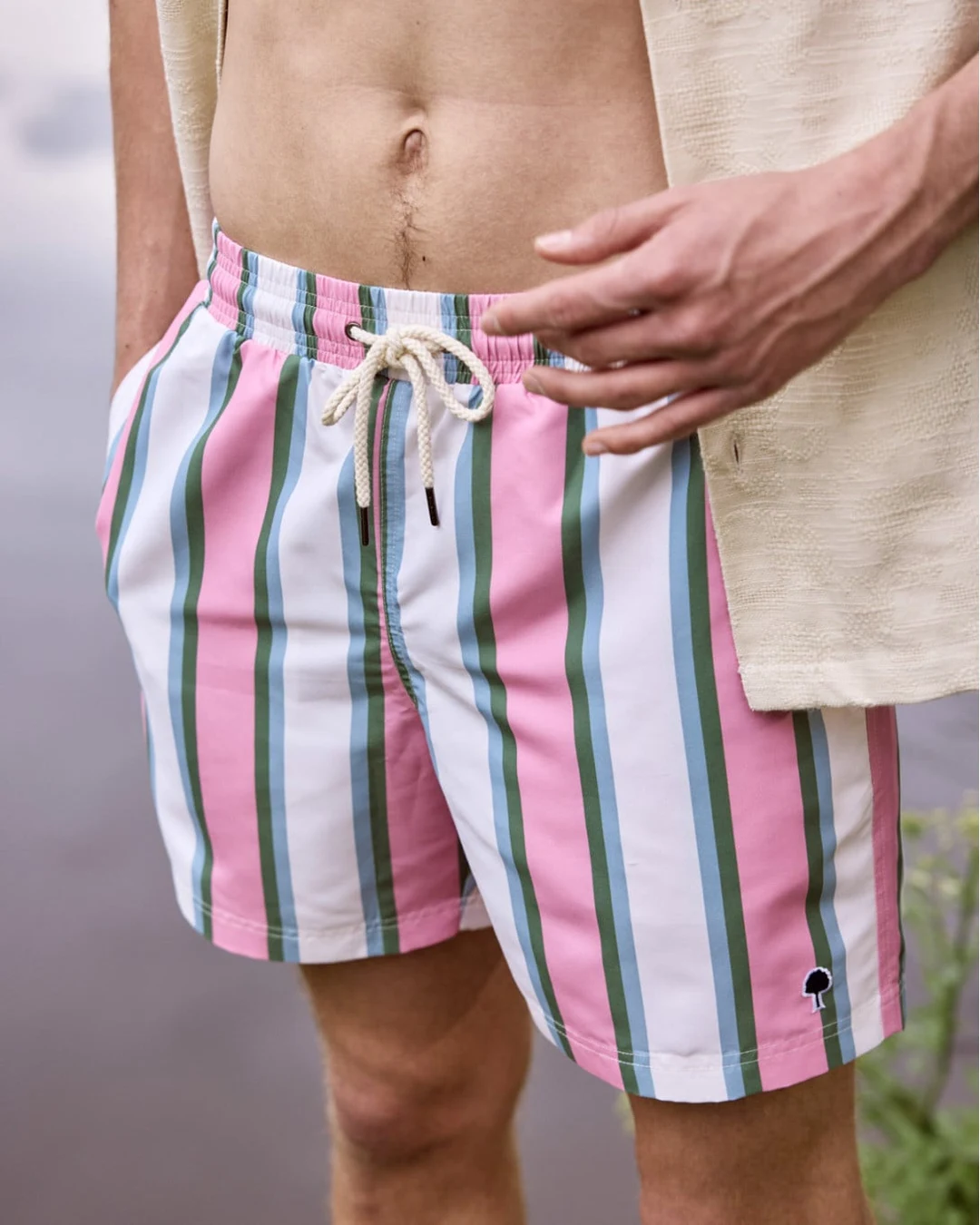 Short de bain rose et vert - MIMIZAN