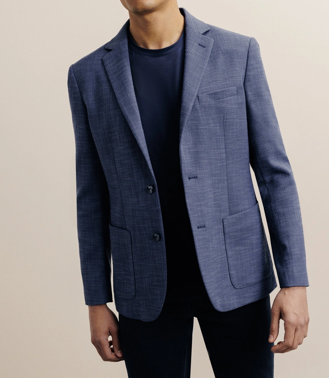 IZAC - Veste casual 2 boutons bleue - 2