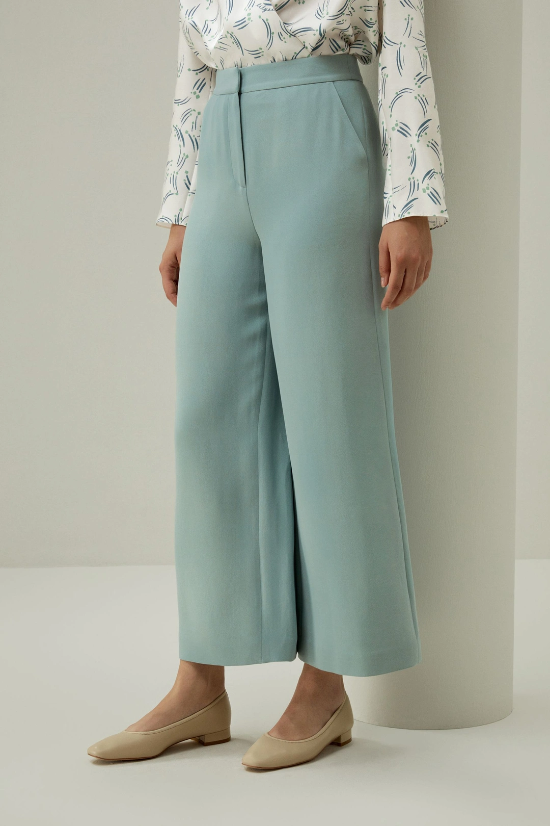LILYSILK Pantalon En Soie La Coupe Droite Soie De Haute Qualité Mettant En Valeur La Féminité Modèle Classique Bleu Royal 48