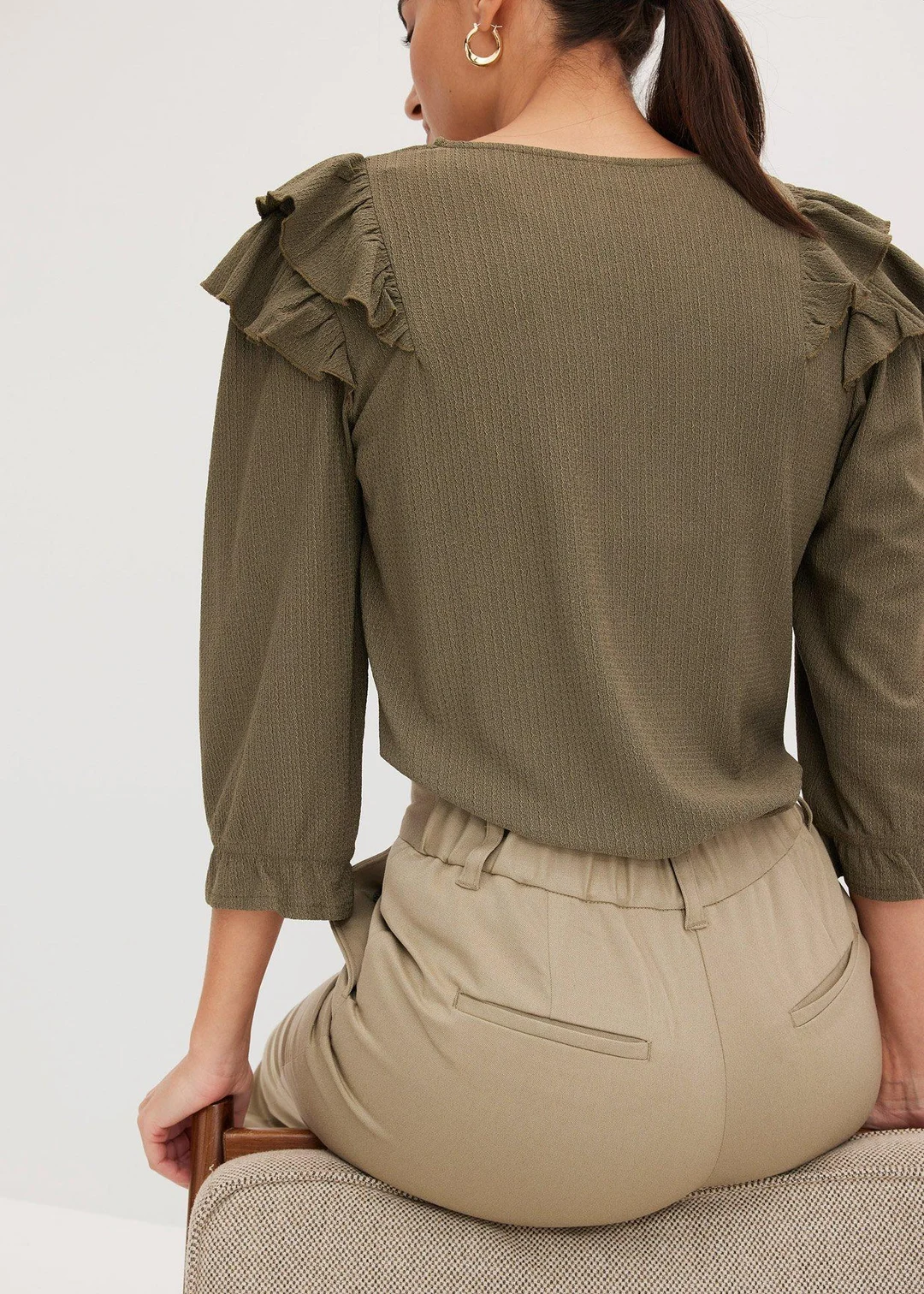 Pantalon à taille élastiquée - 3